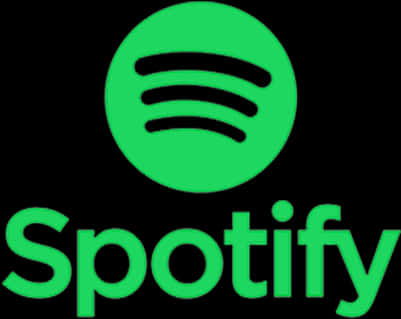 Spotify Logo Green Black Background PNG Image