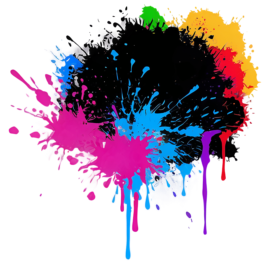 Spray Paint Splatter D PNG Image