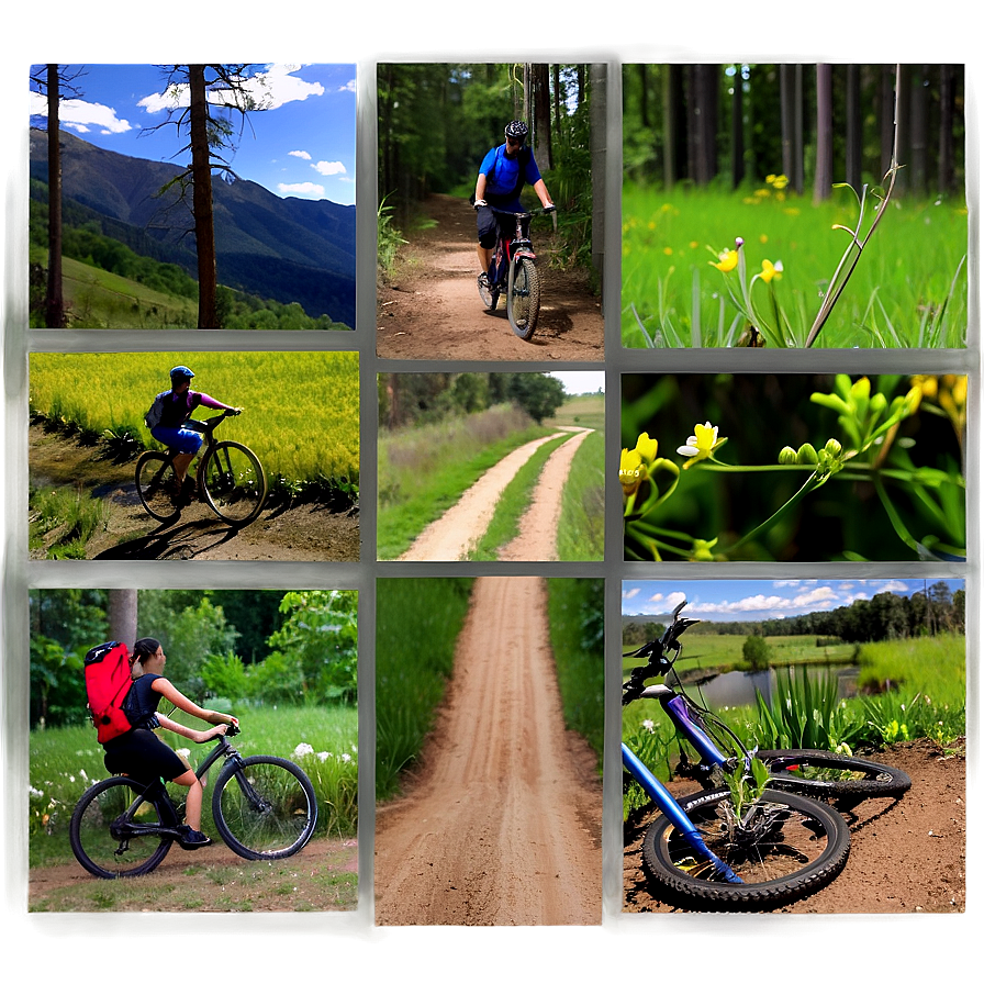 Spring Biking Trails Png 06282024 PNG Image