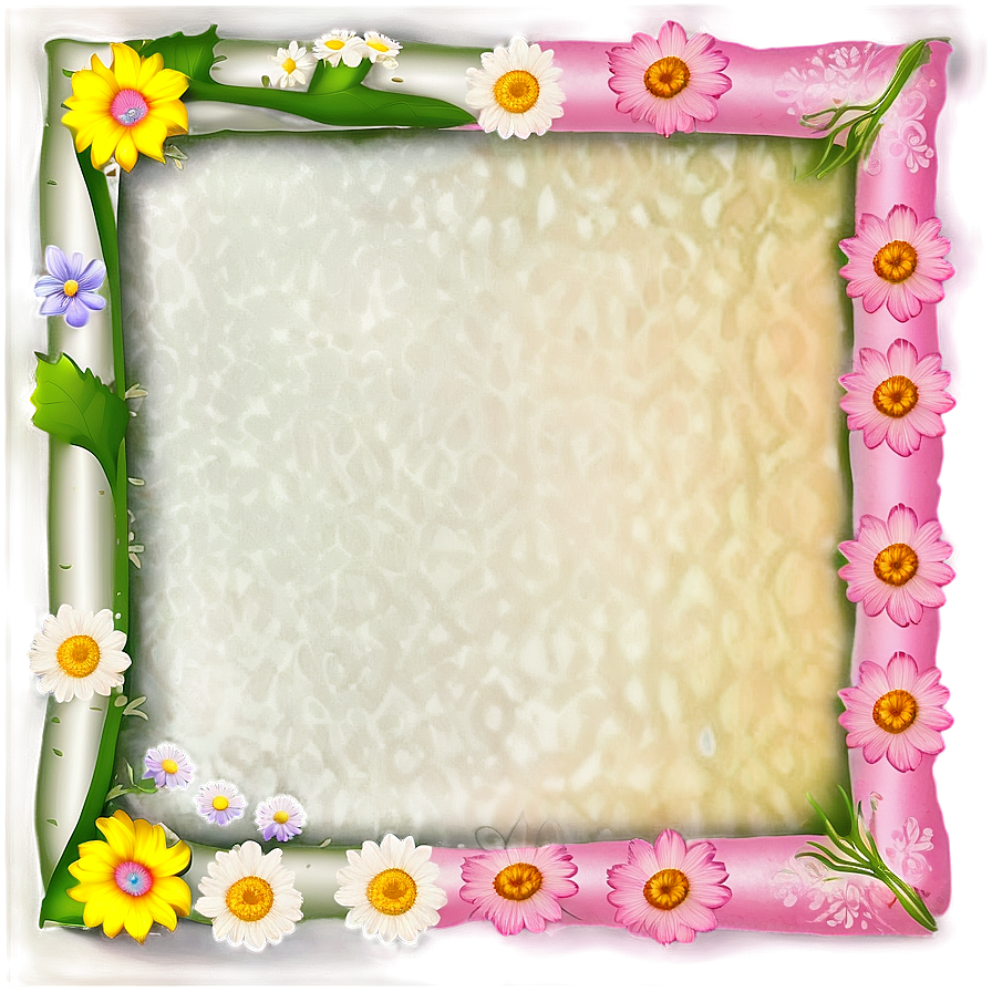 Spring Cute Frame Png Piv PNG Image