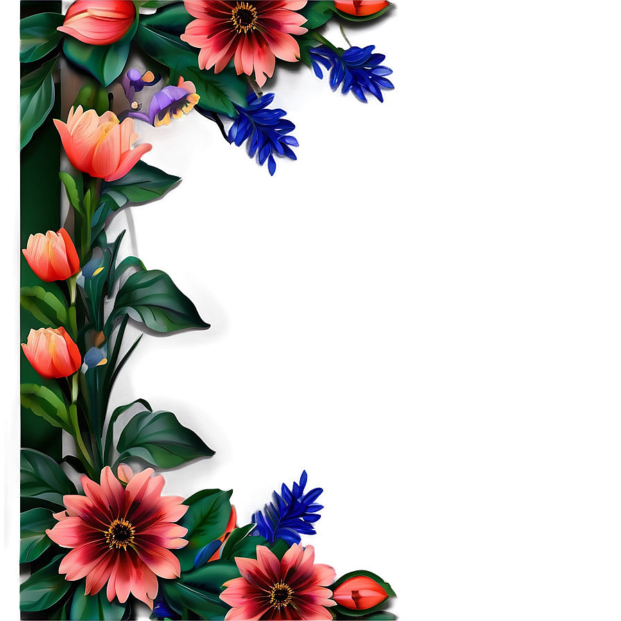 Spring Floral Frame Png Grp PNG Image