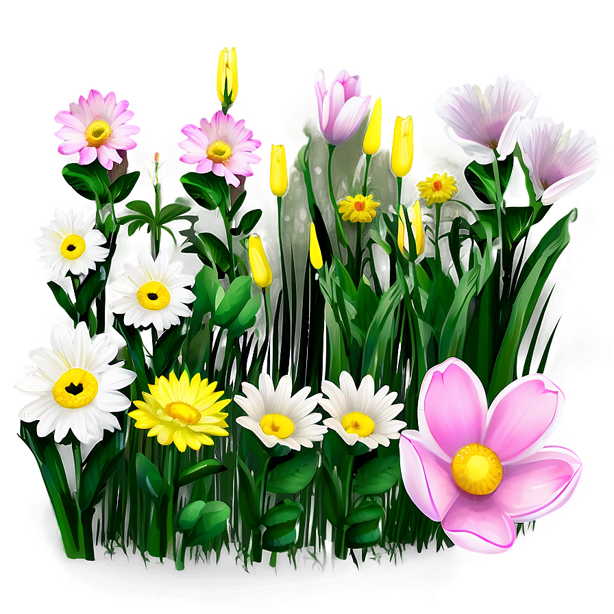 Spring Flower Meadow Png 06272024 PNG Image