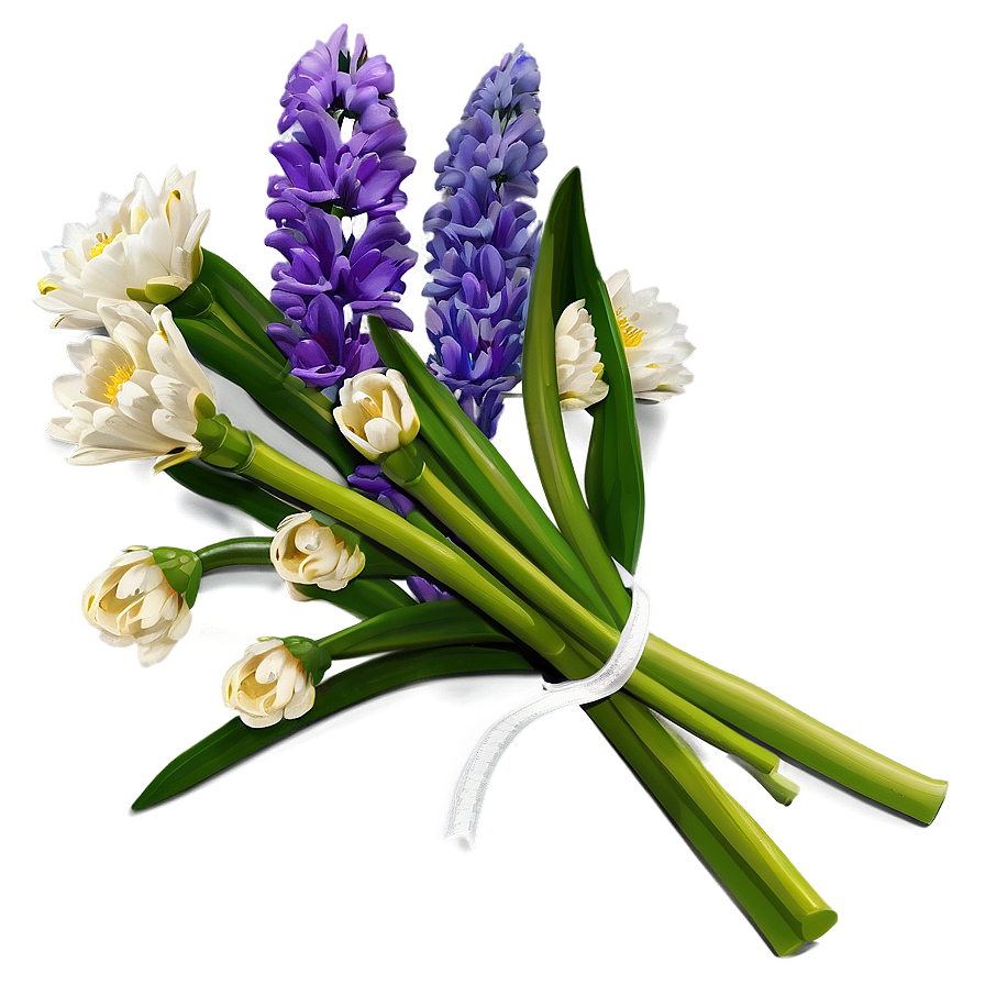 Spring Flowers Bouquet Png Qll13 PNG Image