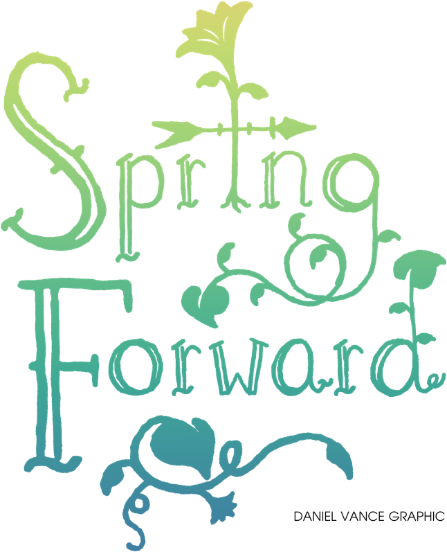 Spring Forward Graphic PNG Image