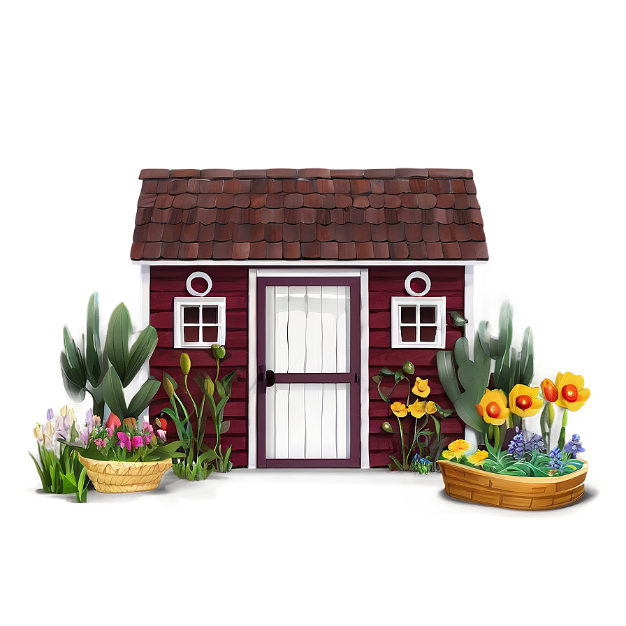 Spring Garden Shed Png Wlx42 PNG Image