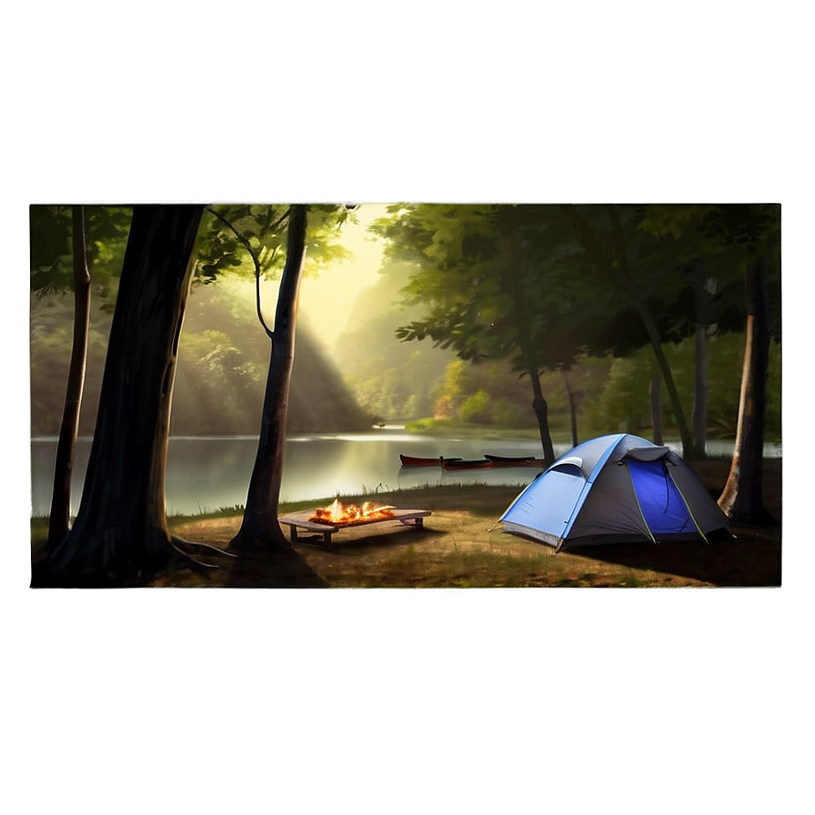 Spring Outdoor Camping Png Vje PNG Image