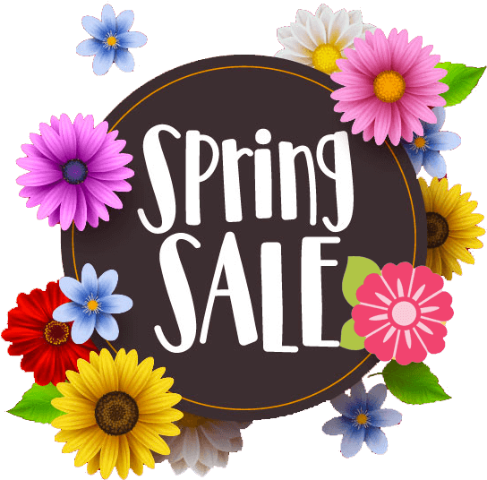 Spring Sale Floral Design PNG Image