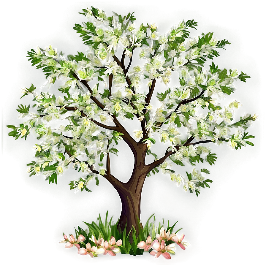 Spring Tree Artwork Png 06122024 PNG Image