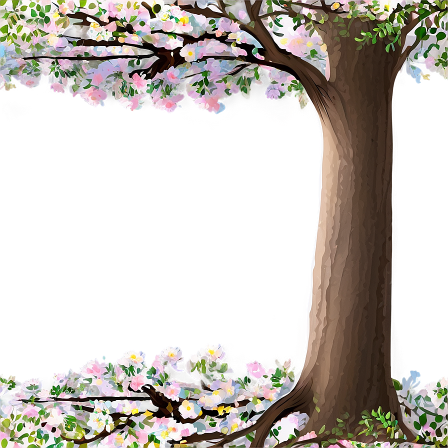 Springtime Big Tree Bloom Png 06262024 PNG Image