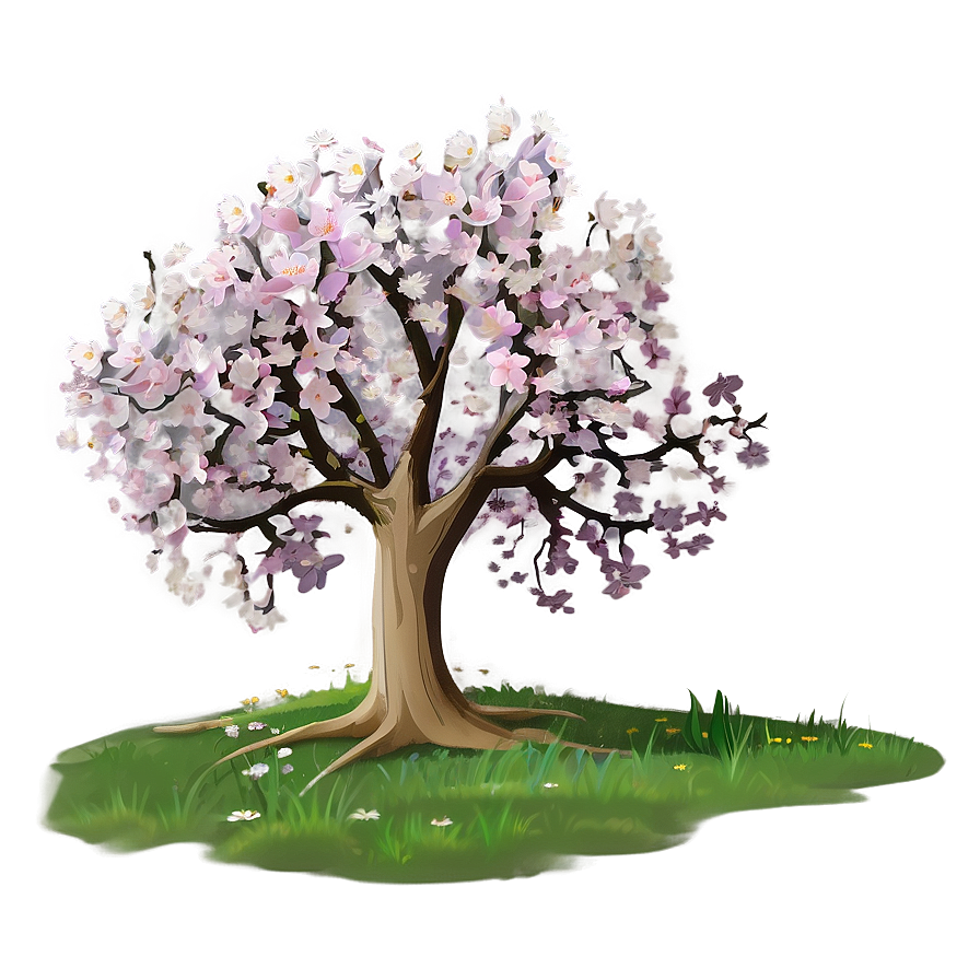 Springtime Big Tree Bloom Png Rdk35 PNG Image