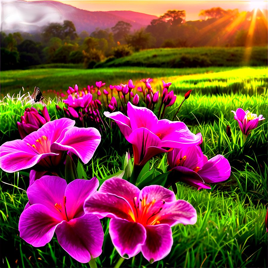 Springtime Sunrise Png Fvw PNG Image