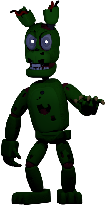 Springtrap Animated Character Render PNG Image