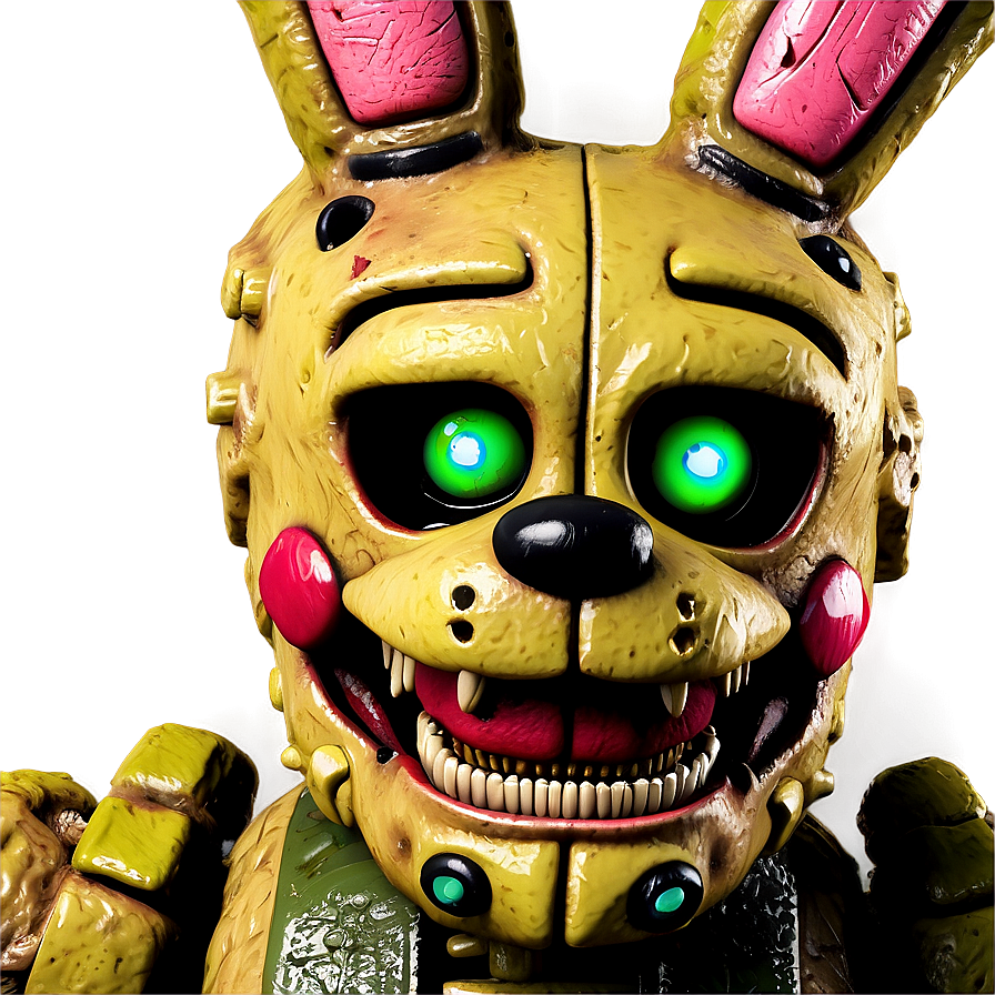 Springtrap Close-up Shot Png Hfk91 PNG Image