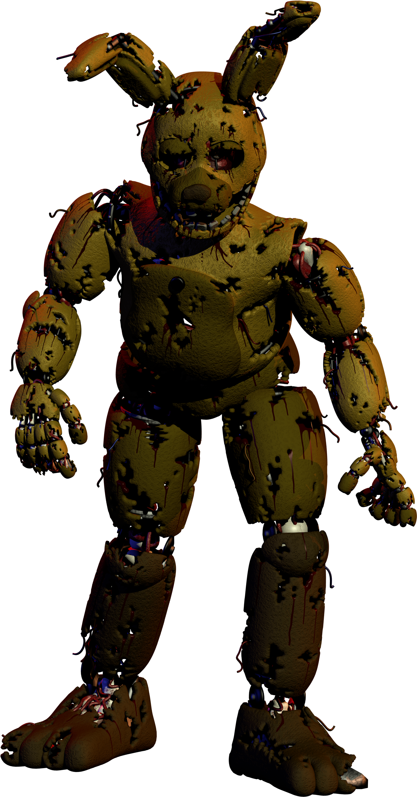 Springtrap Standing Pose PNG Image