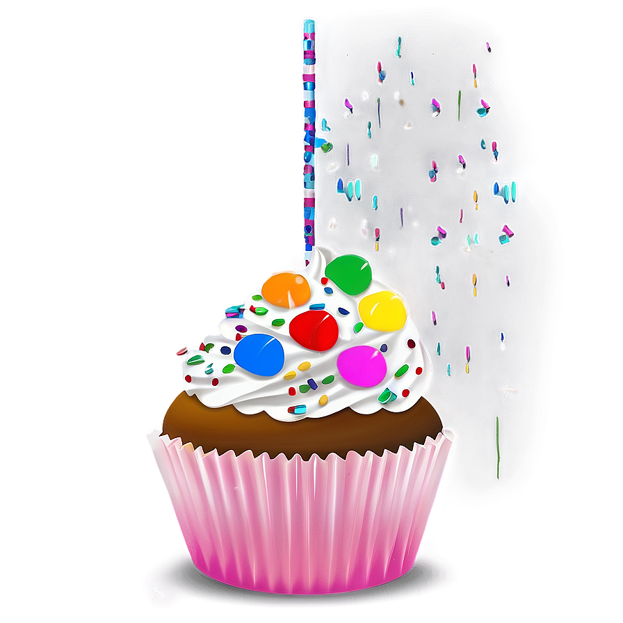 Sprinkle Cupcake Png Ujt PNG Image