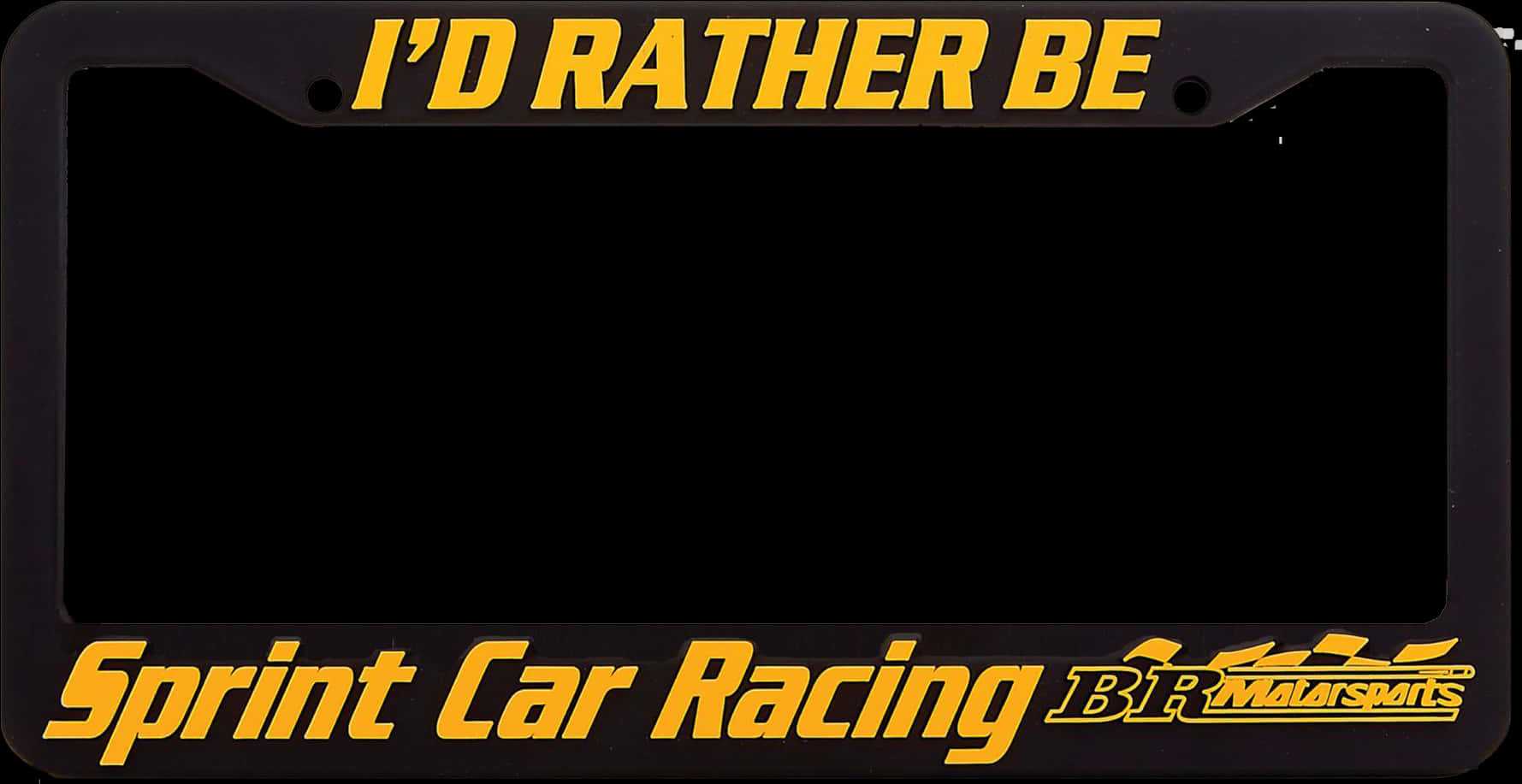 Sprint Car Racing License Plate Frame PNG Image