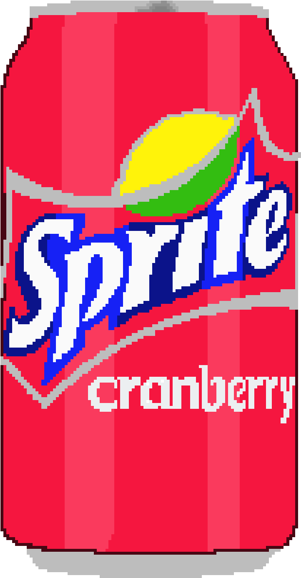 Sprite Cranberry Can Pixel Art PNG Image