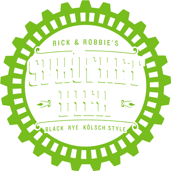 Sprocket Bier Label Graphic PNG Image