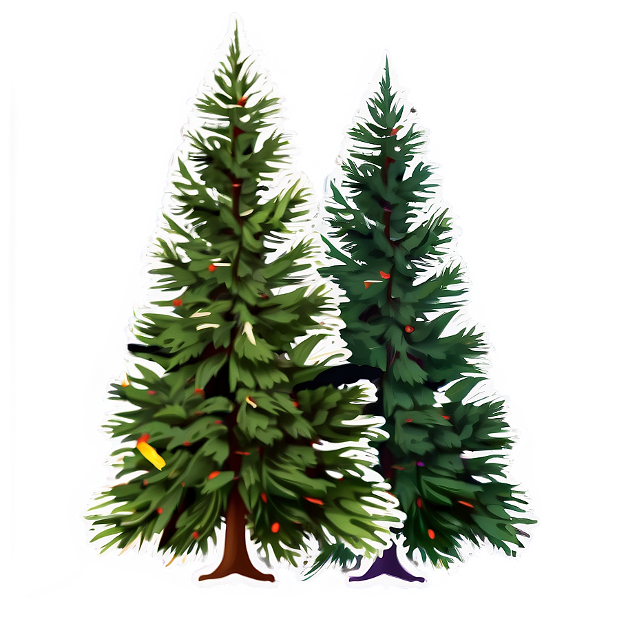 Spruce Tree In Foggy Weather Png Dii PNG Image