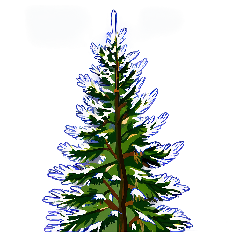 Spruce Tree With Falling Leaves Png 06132024 PNG Image