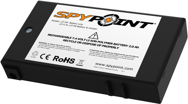 Spy Point Rechargeable Lithium Polymer Battery PNG Image