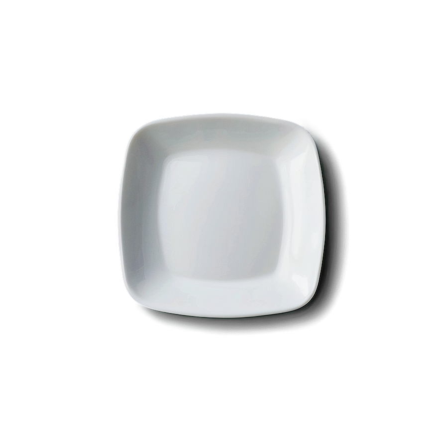 Square White Plate Png Exp75 PNG Image