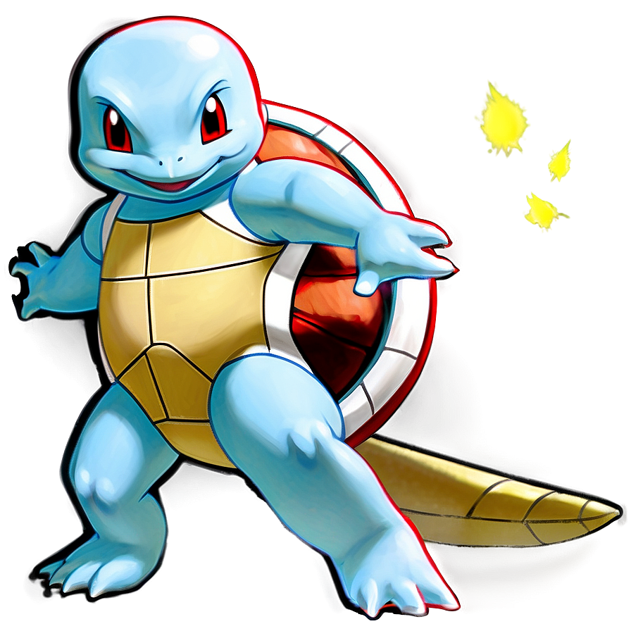 Squirtle In Battle Stance Png 35 PNG Image