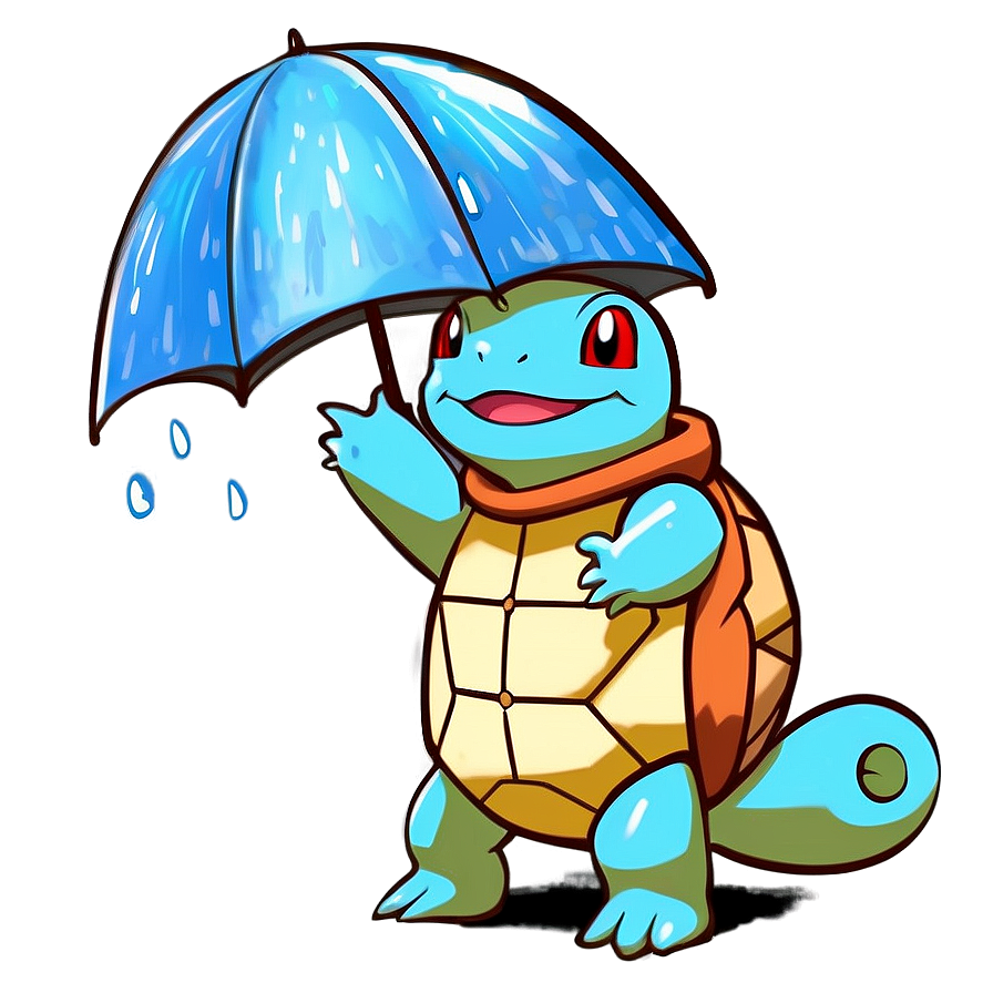 Squirtle In Raincoat Png Xyb PNG Image