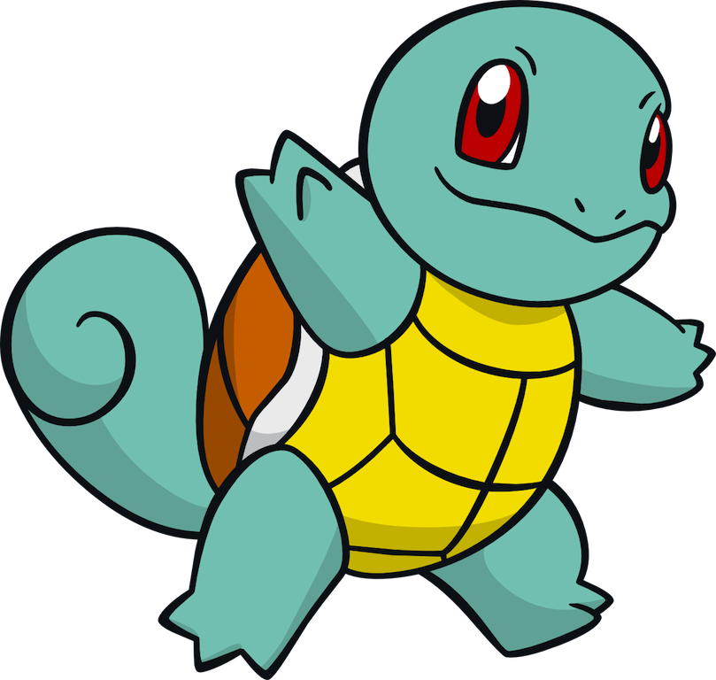 Squirtle Pokemon Character Illustration PNG Image