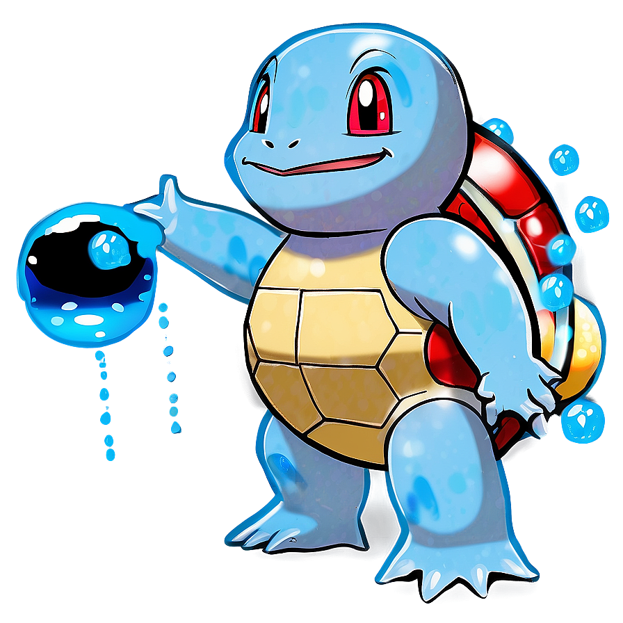 Squirtle Using Bubble Attack Png 33 PNG Image