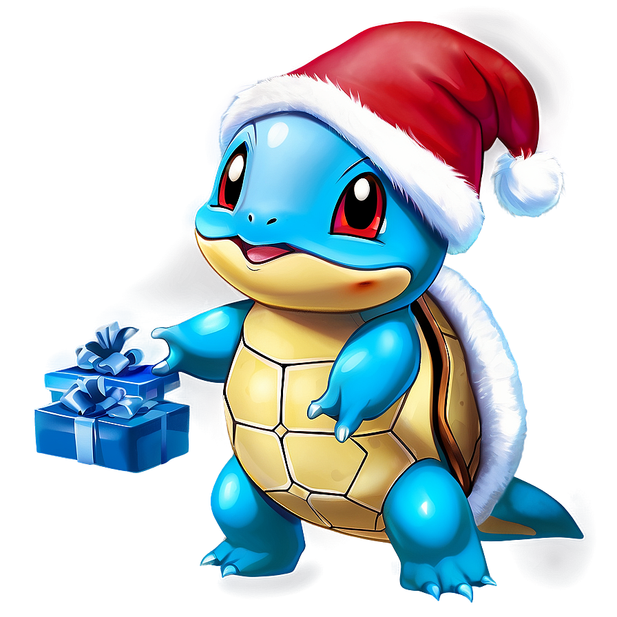 Squirtle With Christmas Hat Png 05212024 PNG Image