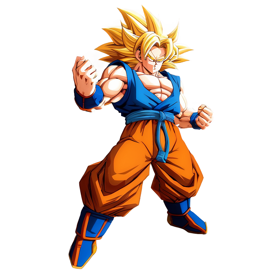 Ssj3 Goku Epic Pose Png Ddk PNG Image