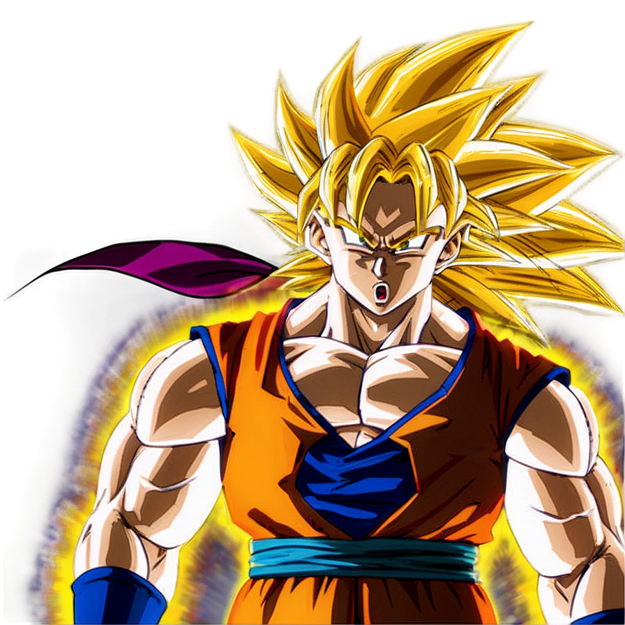 Ssj3 Goku With A Serious Expression Png 06252024 PNG Image