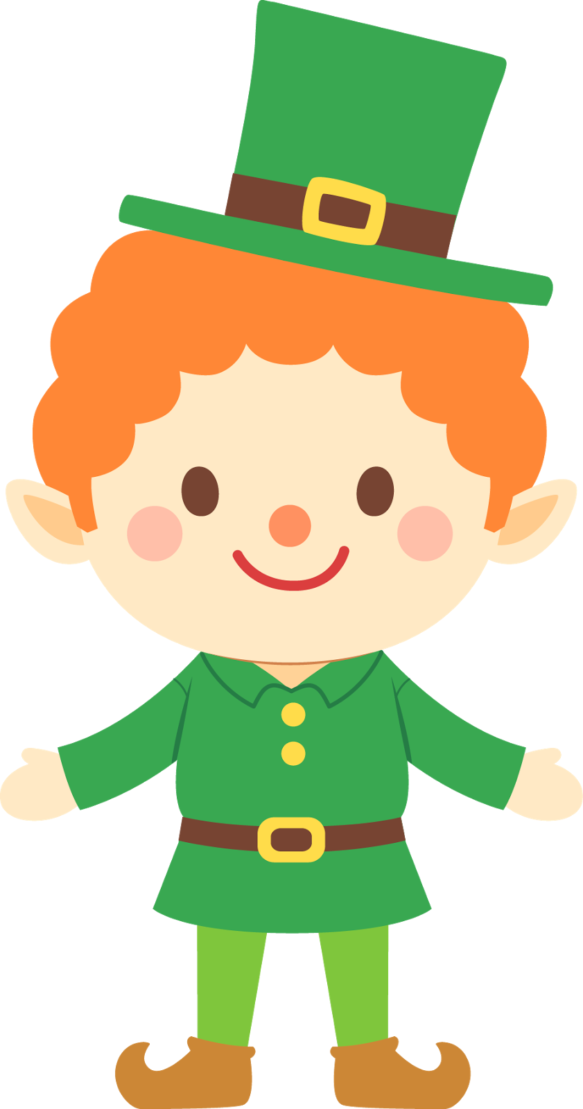 St Patricks Day_ Cartoon Leprechaun.png PNG Image