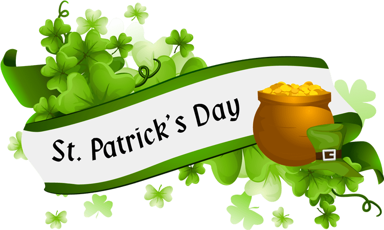 St Patricks Day Celebration Banner PNG Image