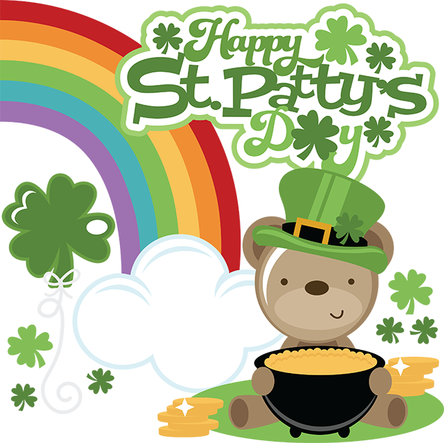 St Patricks Day Celebration Bear PNG Image