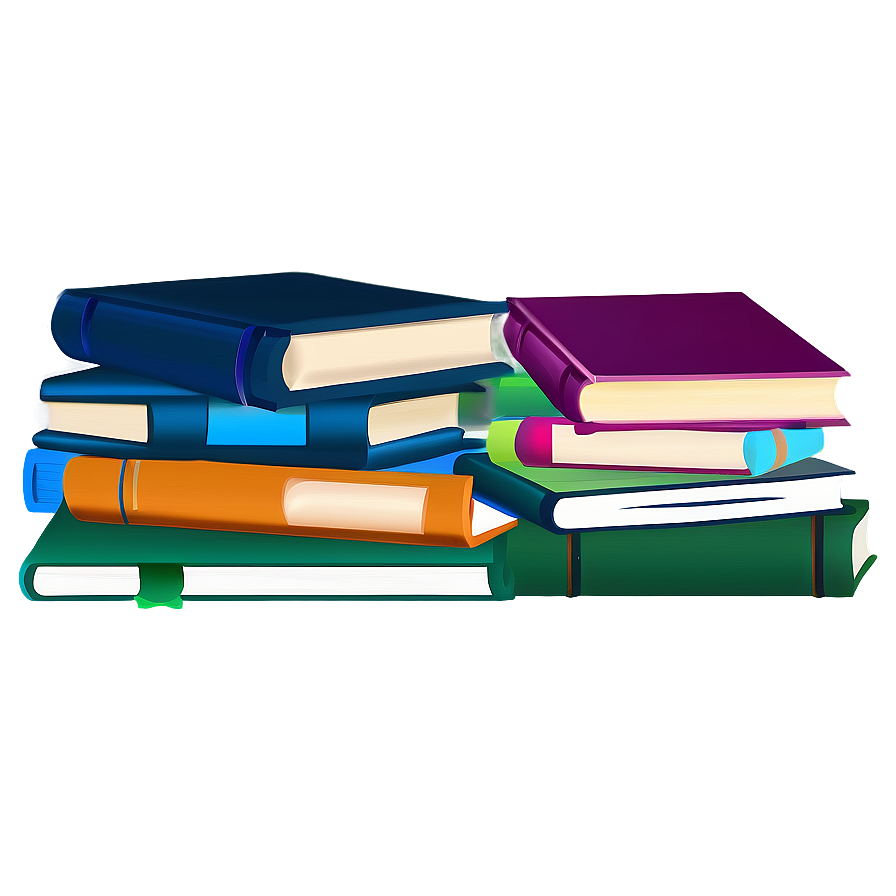 Stack Of Books Vector Png Eub PNG Image