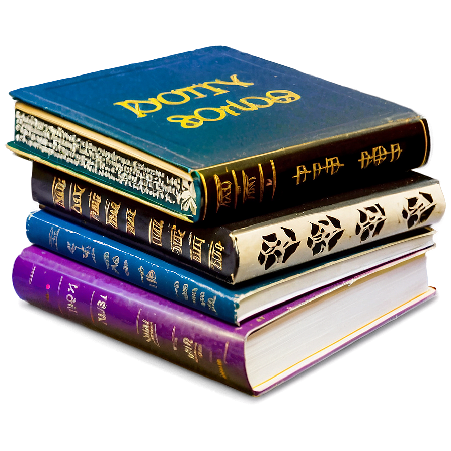 Stack Of Poetry Books Png Ekd PNG Image