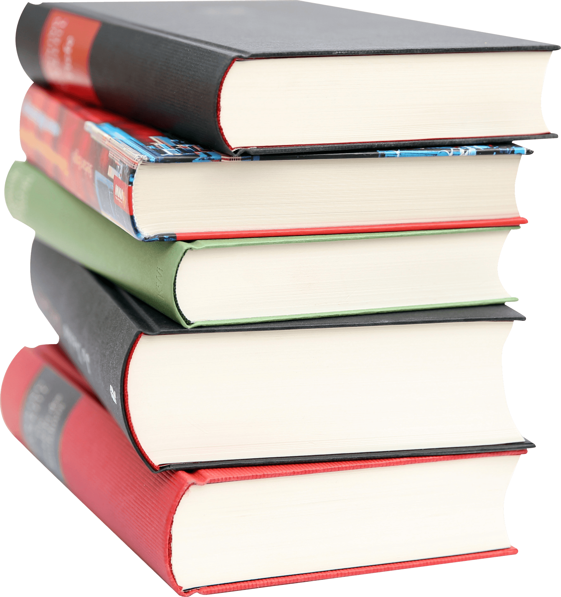 Stacked Books Transparent Background PNG Image