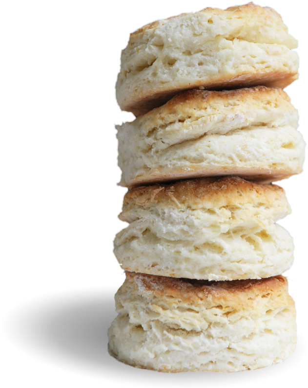 Stacked Buttermilk Biscuits PNG Image