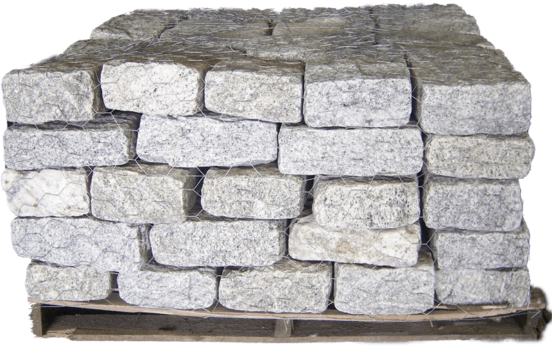 Stacked Cobblestone Pallet PNG Image