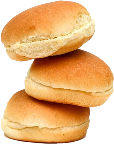 Stacked Fresh Buns Isolated PNG Image