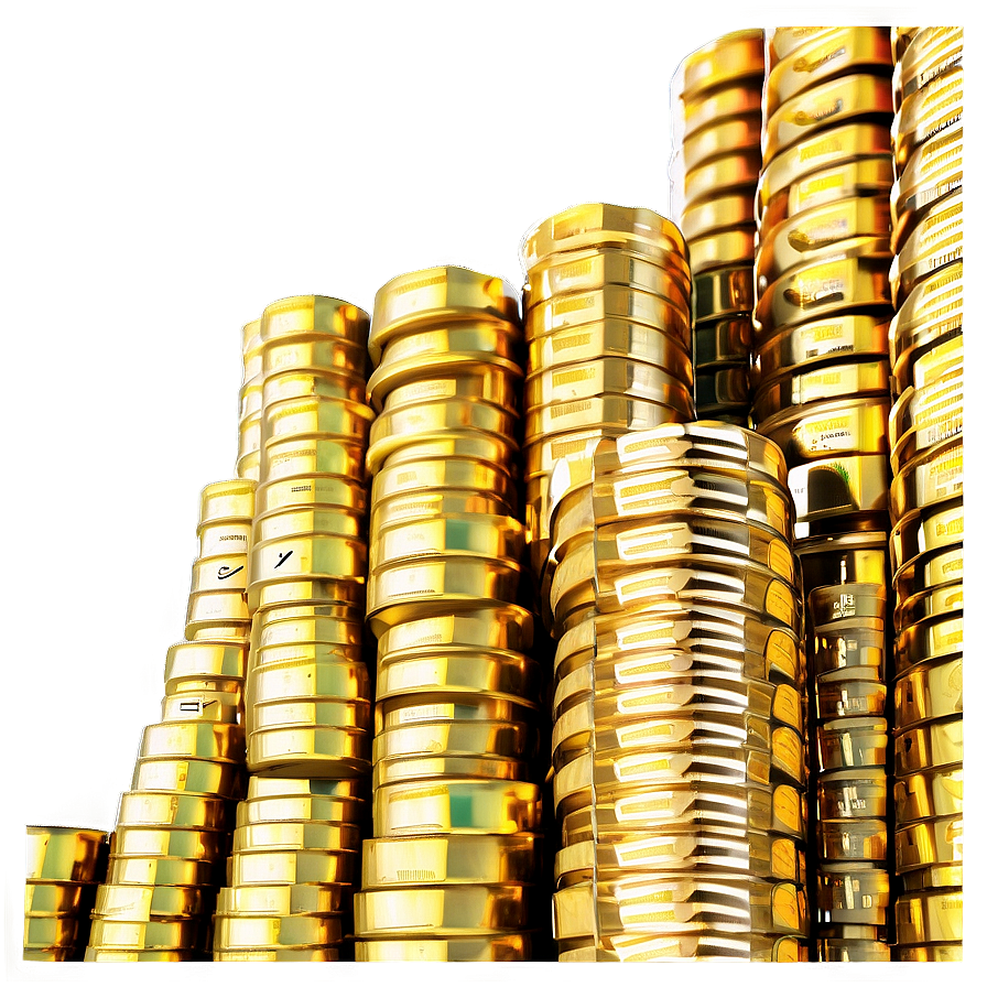 Stacked Gold Coins Png 45 PNG Image