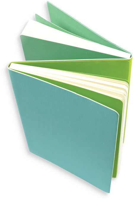 Stacked Notebooks Isolated Background PNG Image