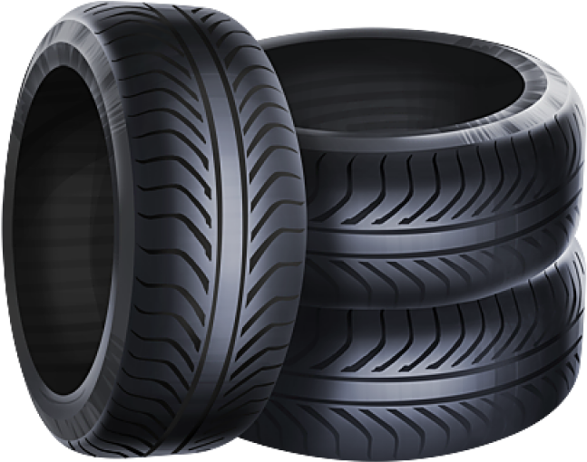 Stacked Performance Tires PNG Image