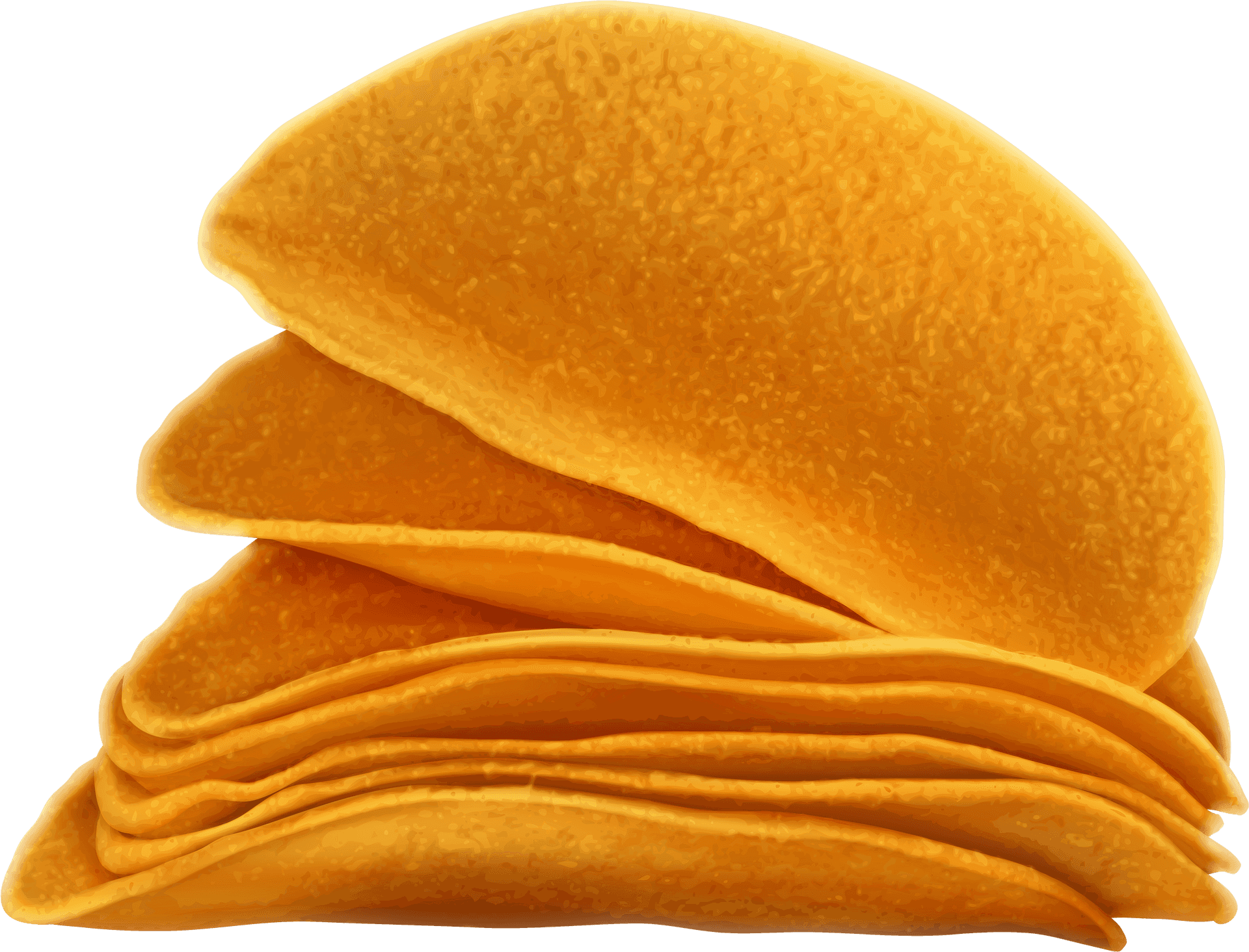 Stacked Potato Chips Transparent Background PNG Image