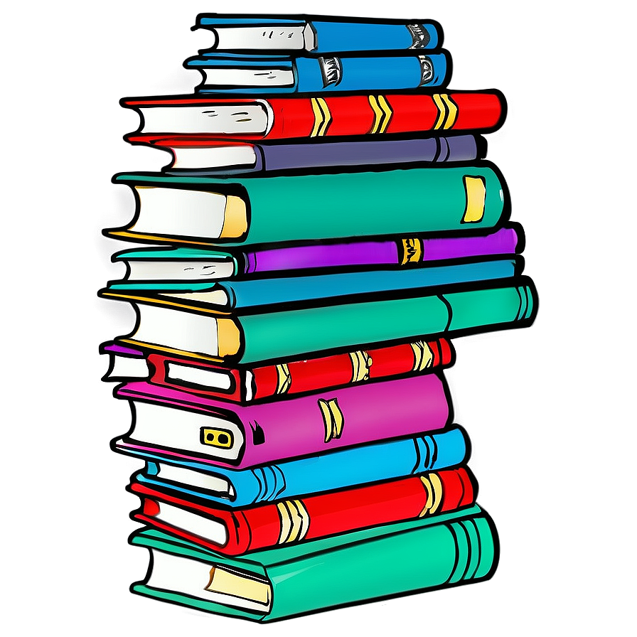 Stacked School Books Png 06132024 PNG Image