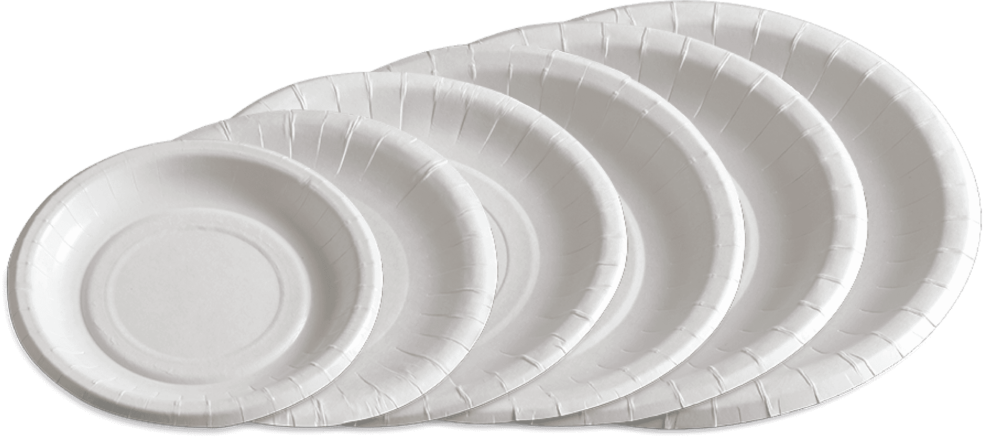 Stacked White Paper Plates PNG Image