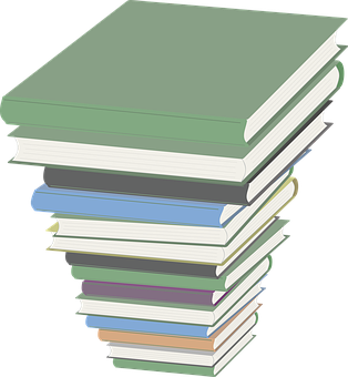 Stackof Books Graphic PNG Image