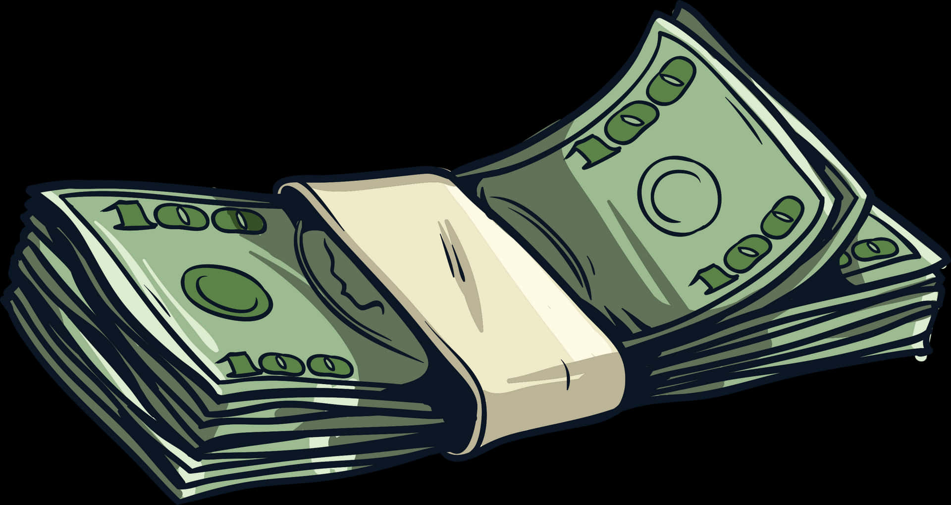 Stackof Cash Illustration PNG Image